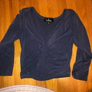 NWOT Lulus ribbed crop top